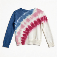 Suéter Infantil Personalizado HuaYi con Certificación GOTS y OEKO-TEX, Teñido con Técnica Tie Dye, Cuello Redondo a Rayas, 100% Algodón, Tejido a Mano, Ecológico, Transpirable