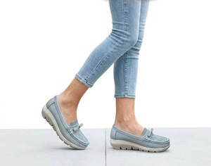 Mocasines Planos para Mujer <span class=keywords><strong>Carmela</strong></span> Blancos, Transpirables, con Forro de Malla y Lazo, para Todas las Temporadas 162270 - Product Image 1