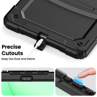 Étui de tablette en silicone antichoc pour Samsung Galaxy Tab A11 PLUS/A9 PLUS 11 pouces, housse anti-chute avec béquille intégrée