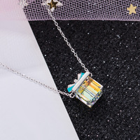 Collier de noël pour maman, bijoux en argent Sterling 925, boîte cadeau