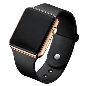 שעון ספורט 2024 לנשים וגברים אלקטרוני LED דיגיטלי אופנה מזדמן שעון סיליקון פשוט