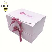 Boîte d'expédition pliable personnalisée avec logo Bee pour les entrepreneurs proposant des services de boîtes d'abonnement mensuel