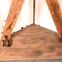 Cadre de bondage réglable pour jeux de crucifixion, croix de Saint-André, rack pour jeux de rôle, meubles sexuels en bois d'orme ancien, BDSM