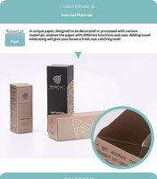 Plateau pliable moderne pour cosmétiques et soins de la peau, avec design en relief, impression de logo personnalisée, impression UV, options en carton argenté