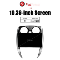 Autoradio rouge HI-FI pour Nissan Note conducteur droit voiture 2012 - 2021 10.36 pouces lecteur DVD écran Android Audio Video