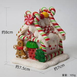 Yuyang <b>Christmas</b> Creative Soft Pottery <b>Christmas</b> <b>Small</b> House LED Light Ornament <b>Christmas</b> House Landscape <b>Decoration</b> - Product Image 6