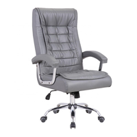 Chaise de bureau ergonomique moderne confortable en PU, chaise de direction pour patron, chaise de chef de projet réglable pour la maison, mobilier de direction