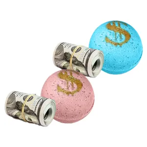 Surprise Cash Bath Bombs with Real Money Inside Large Mystery Surprise Gift and Scent