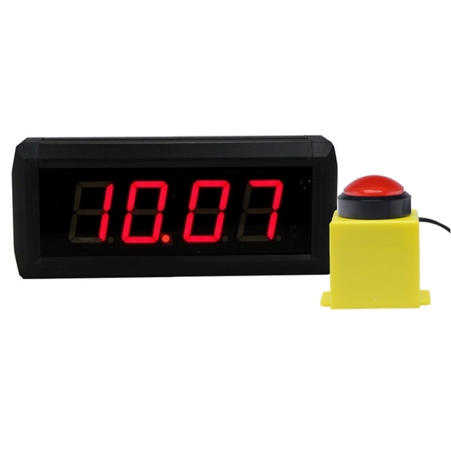 1-4 Inch 4/6 Digits Led Display Digital 10 Seconds Challenge Game Stopwatch Timer with Start Stop Push Button 6-Level Difficulty