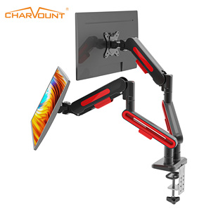 Nuevo Soporte de Monitor Doble de Alta Resistencia con Resorte de Gas, para Monitores de 40 Pulgadas, 2-12 kg, Brazo Doble de Aluminio para Escritorio - Product Image 1