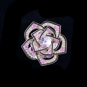 2025 Venta caliente Rosa giratoria completa hecha a mano Diy cuentas de aleación de lujo para accesorios de llavero de cuentas de agujero recto - Product Image 5