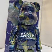 Vente en gros d'usine, figurine Bearbrick 400% en ABS, style boîte colorée, 28 cm, Bearbrick
