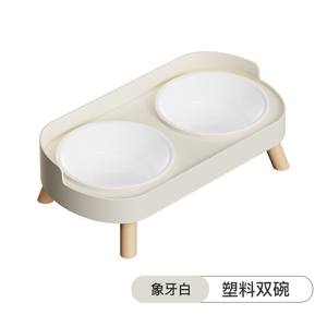 Atacado <span class=keywords><strong>Elevated</strong></span> Stainless Steel Double Cat <span class=keywords><strong>Dog</strong></span> Bowl - Anti-Tip Anti-Splash, Pescoço Proteção Food Water Set, Food-Grade - Product Image 3