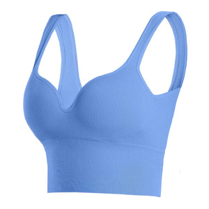 Maglia sportiva senza cuciture Push-Up senza soluzione di continuità da donna Set Top senza reggiseno senza ferretto comoda biancheria intima - Product Image 6