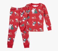 Ensemble de pyjamas personnalisés pour l'été et Noël, imprimé Yeti rouge, renne, bonhomme de neige, respirant, pour enfants et adultes, pyjamas assortis pour les fêtes, livraison directe