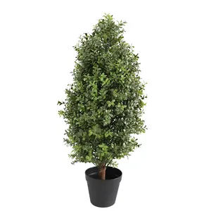 कृत्रिम topiary पेड़ सर्पिल घास गेंद पेड़ बगीचे या घर के लिए सजावट