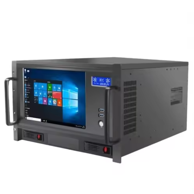 HTPC 6u Server Case with 2 Bays IPC 6u Server Chassis 5.25\" Optical Drive Industrial PC Workstation ATX Form Factor in Stock
