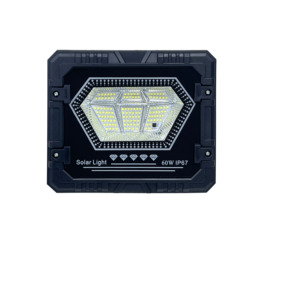 ไฟสปอร์ตไลท์ LED พลังงานแสงอาทิตย์ YIHAN 60W IP65 แสงขาว 5000K แบบ COB ตัวเรือนอะลูมิเนียม ติดตั้งบนพื้นผิว พร้อมรีโมทคอนโทรล มุมกระจายแสง 120 องศา - Product Image 2