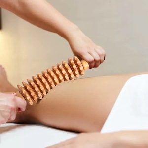 Kit d'outils de massage en bois 16-en-1 pour le remodelage corporel, masseur lymphatique en bois, outils Gua Sha en bois - Vente en gros - Product Image 4