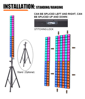 Marslite Matrix Blinder Dj Lights Pro : Panneaux LED matriciels pour DJ, éclairage de scène, discothèque, club, bar, avec fonction de raccordement