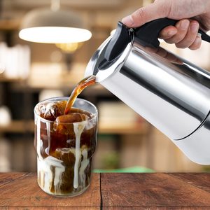 เครื่องชงกาแฟโมคาเอสเปรสโซทำจากสแตนเลสชุดหม้อสำหรับธุรกิจหรือใช้ในบ้านสำหรับร้านกาแฟ - Product Image 6