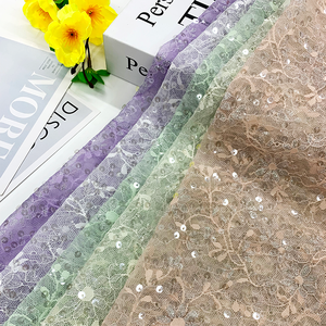 Tela de Encaje con Lentejuelas Brillantes para Vestidos de Novia, Vestidos de Noche, Manualidades, Diseño de <span class=keywords><strong>Costura</strong></span> - Product Image 3