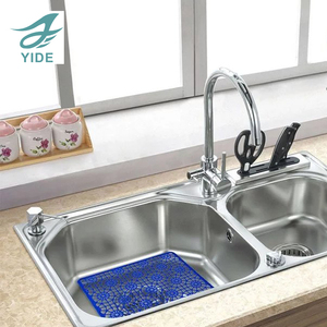 YIDE Kitchen <b>Sink</b> Dish Drying <b>Mat</b> Adjustable <b>Protector</b> Quick Draining Pad Dish Drying <b>Mat</b> with Edges Silicone <b>Sink</b> <b>Mat</b> - Product Image 3