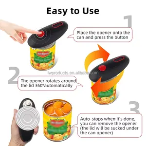 Multifunctional Kitchen Electric Portable Can Opener Practical Automatic Jar Bottle Electric Can Electric Can Opener