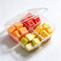 Emballage en blister en plastique de qualité alimentaire personnalisé pour salade de fruits frais, plateau thermoformé pour baies, récipient alimentaire en plastique pour sauce
