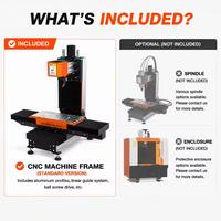 28% de réduction BulkMan3D ALUMA MILL 3518 Kit de fraisage CNC avec rail linéaire HGR20 et vis à billes SFU1605, graveur de métaux de bureau haute performance