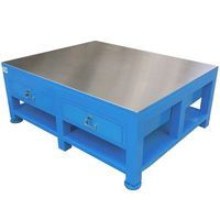 Nouvelles tables et bancs de travail en acier à meulage à l'eau personnalisés, table de maintenance, table d'assemblage, table de monteur, certifiées CE