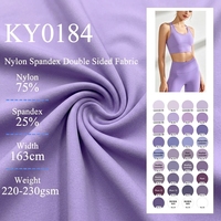 Tissu jersey double face en nylon et élasthanne respirant à haute compression 230 g/m² pour leggings de yoga, impression personnalisée Harmony