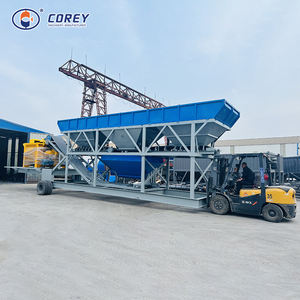 Centrale à béton portable robuste Corey YHZS35 avec système hydraulique mobile durable, contrôle automatique par ordinateur et mélange haute efficacité - Product Image 6