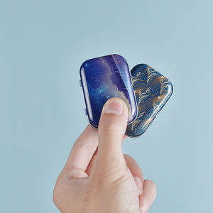 Una caja <span class=keywords><strong>de</strong></span> metal pequeña compacta y elegante para el escritorio <span class=keywords><strong>de</strong></span> la Oficina, que puede contener decoraciones o dulces, caja <span class=keywords><strong>de</strong></span> perfume <span class=keywords><strong>de</strong></span> viaje. - Product Image 5