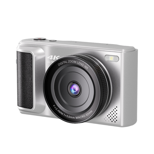 Digital Camera Professional OEM Brand 1500mAh 16X Zoom 128Gb Retro 2.8Inch 1080p 4K Silver White Mirrorless 64MP Factory Direct