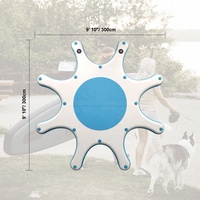 Plateforme flottante gonflable TOURUS en PVC de haute qualité, bleue, pour yoga SUP, portable, de bonne qualité, design élégant avec des points de suture bleus