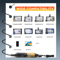 Cámara de Inspección THINKCAR TES102 con Sonda Flexible, Cable Semirrígido de 900 mm, Endoscopio USB para Reparación de Automóviles, Directo de Fábrica