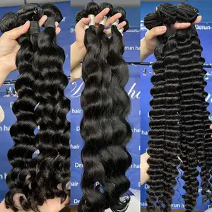 FULL End raw Brazilian Hair 100% Virgin Hair Vendor Bone Straight Cuticle Aligned Human Hair Bundles for black women