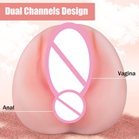 Dispositif de masturbation masculin transfrontalier, modèle réversible, type 'Airplane Cup', avec simulation de fesses et hanches de poupée sexy, pour adultes 100% réaliste