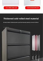 Armoire de classement latérale en métal verrouillable NODHM, 2 tiroirs avec serrure, pour bureau à domicile, format légal/lettre/A4, nécessite l'assemblage, noir