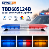 Barre lumineuse modulaire à LED SENKEN ECE R65, clignotante, multicolores, pour les secours d'urgence, les pompiers, les ambulances