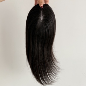 Perruques pour femmes 5.5*6.5 Mono, cheveux naturels, pour cheveux clairsemés, toupet féminin, couleur naturelle, densité 130% # NC - Product Image 5