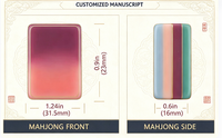 Jeu de Mahjong Américain Thème Noël 166 Tuiles, Tuiles Joker Florales Gravées en Acrylique 4 Couches, Durable, Luxe, Portable, Divertissement