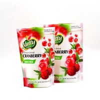 Sac en plastique à fermeture éclair refermable avec logo personnalisé, pour emballage de fraises, raspberry et cerises