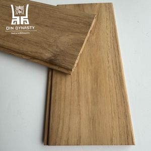 Panel de Listones de Madera de Roble Chino, Impermeable, <span class=keywords><strong>para</strong></span> Uso Comercial en Exteriores, Madera Termotratada y Duradera, Contacto <span class=keywords><strong>para</strong></span> Decoración de Paredes y Gabinetes - Product Image 1