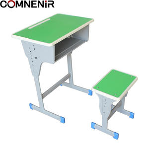 Meubles de classe scolaire, pupitre d'élève en MDF, pupitre et chaise d'école, table et chaises d'école à hauteur réglable pour l'école primaire - Product Image 6
