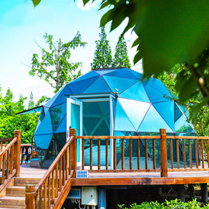 Tienda de cúpula de cristal Ecoturismo Tienda de lujo de inmersión natural para invierno al aire libre Nieve calentada - Product Image 5