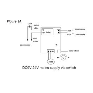 مستشعر جسد الإنسان بالأشعة تحت الحمراء معلق PIR كاشف للسرقة مع مخرج رقم NO/NC للفنادق والبيوت الذكية - Product Image 2