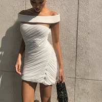 Robes de soirée de luxe, robe de cocktail, robe formelle, mini-robe, robe blanche avec fermeture éclair pour robes de remise de diplôme, robes de dîner