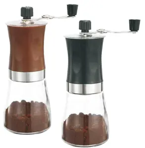 新价格优质丙烯酸锥形毛刺咖啡研磨机浓缩咖啡研磨机家用手动研磨机